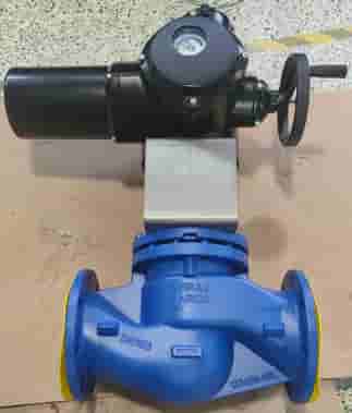 Válvula de cierre eléctrica de fuelle de litio