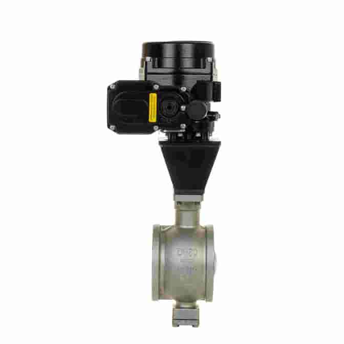 Válvula de bola en V eléctrica de litio