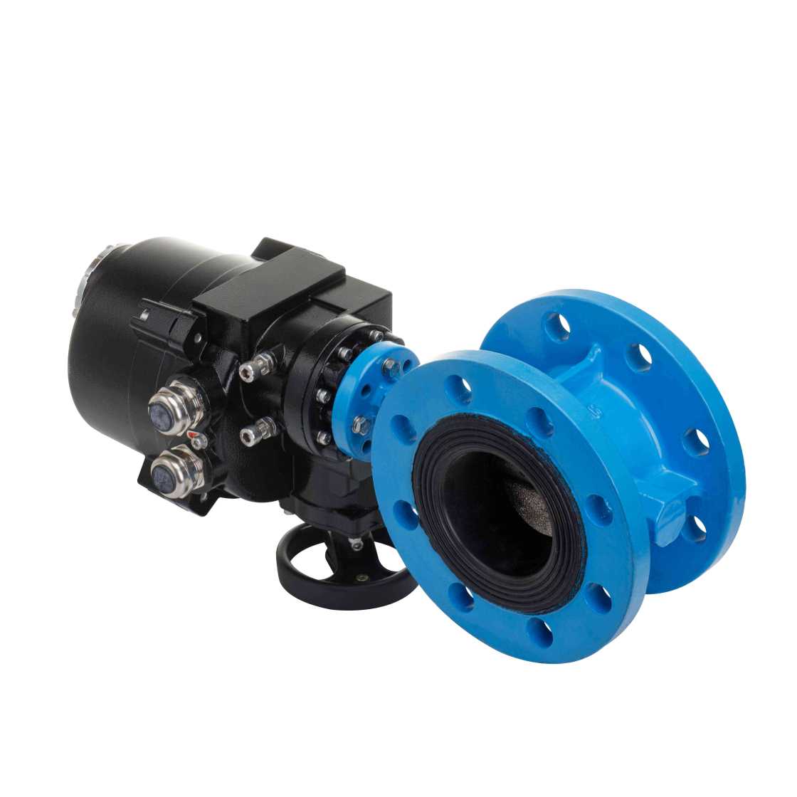 Stainless steel Electric flanged butterfly valve-3.jpg